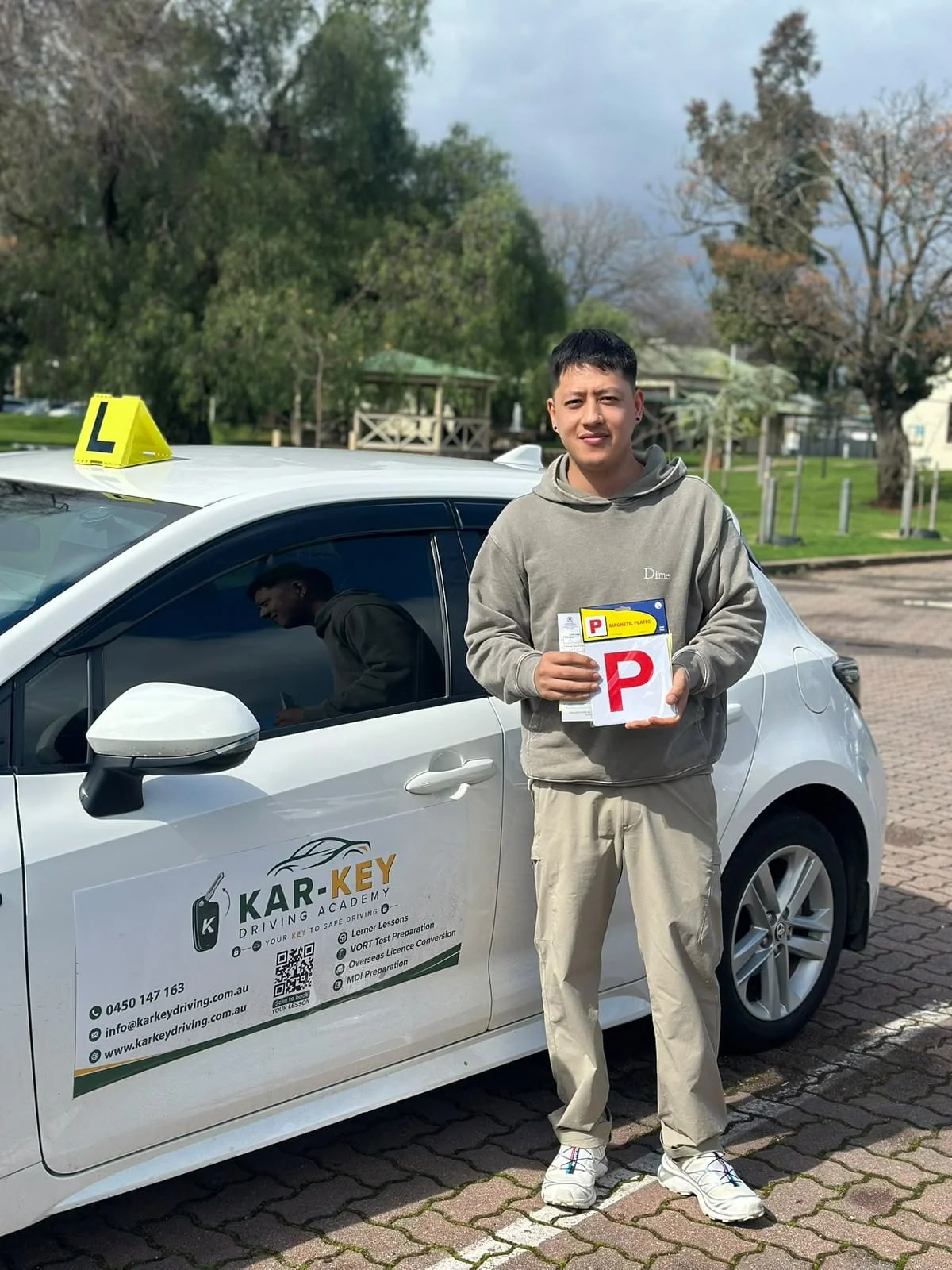 Kar-Key Driving Academy student who passed their driving test on the first attempt